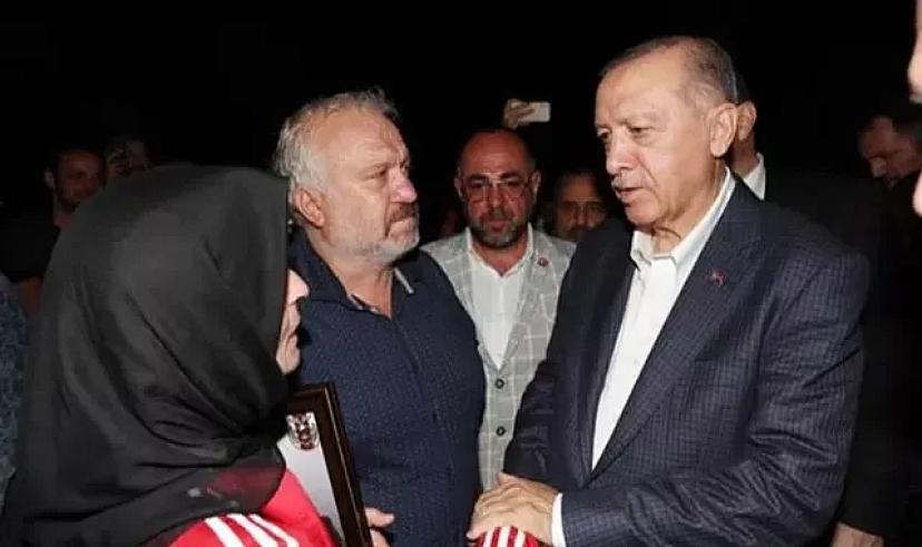 Cumhurbaşkanı Erdoğan, şehit Sarı'nın ailesini ziyaret etti
