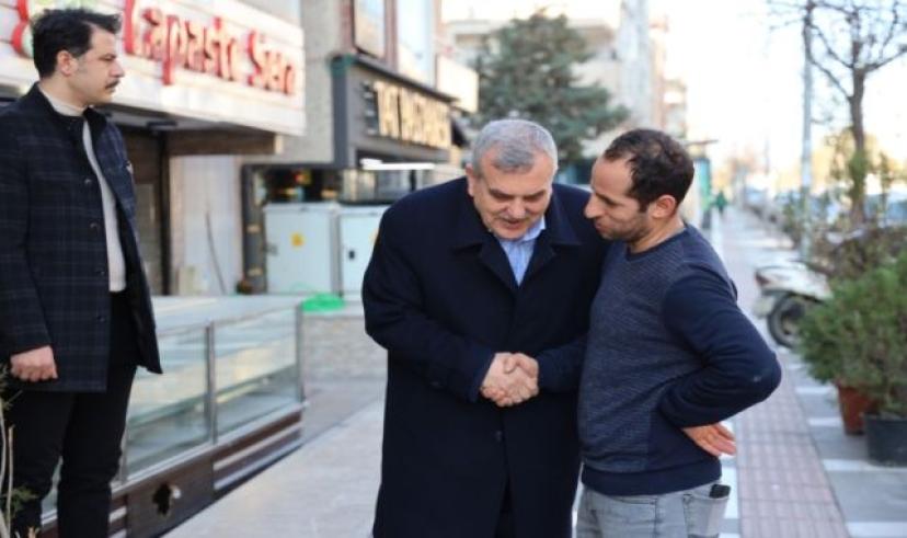 Esnaf ve vatandaşlardan Başkan Beyazgül’e : gönlümüz ve dualarımız seninle