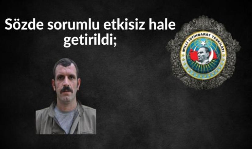 MİT’in operasyonunda sözde sorummlu etksiz hale getirildi