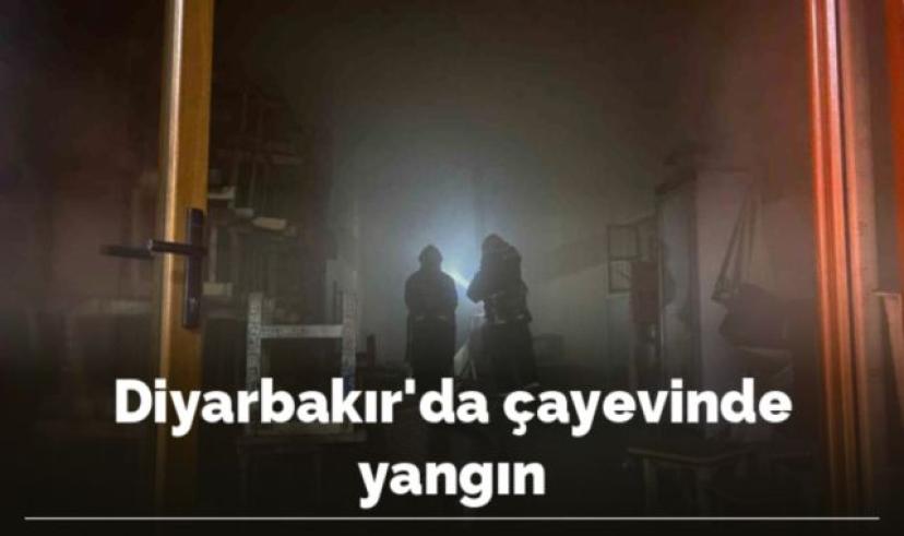 Diyarbakır’da çayevinde yangın