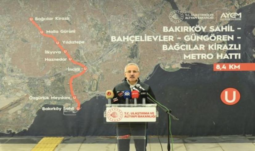 Ulaştırma ve Altyapı Bakanı Uraloğlu'ndan İstanbul'a müjde