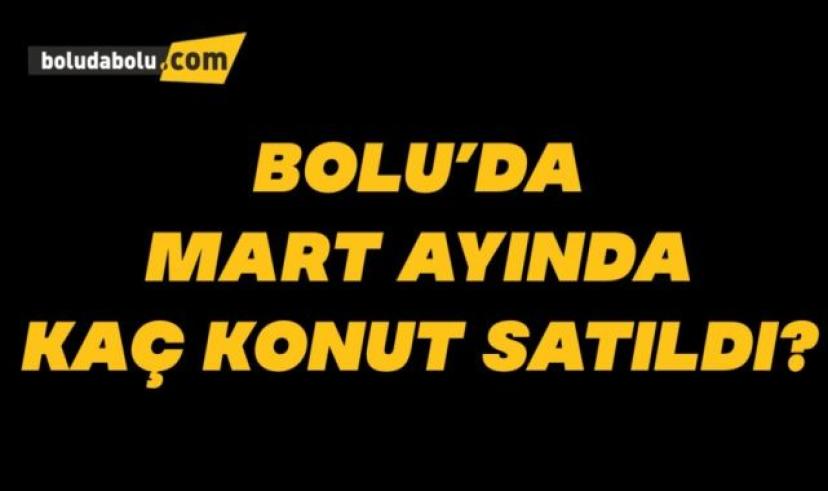 Bolu’da Mart ayında 364 konut satıldı