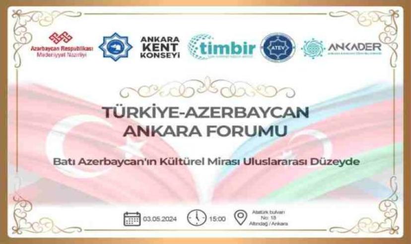 Türkiye Azerbaycan Ankara Forumu düzenlenecek