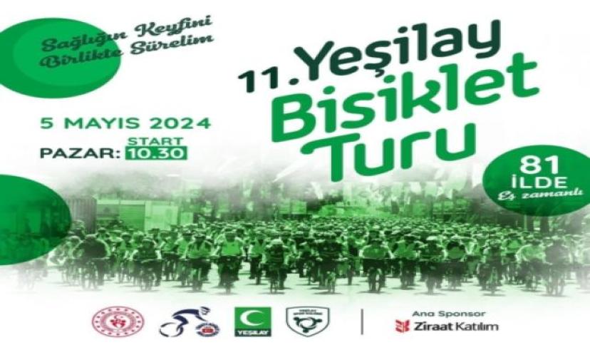 11. Yeşilay bisiklet turu başlıyor