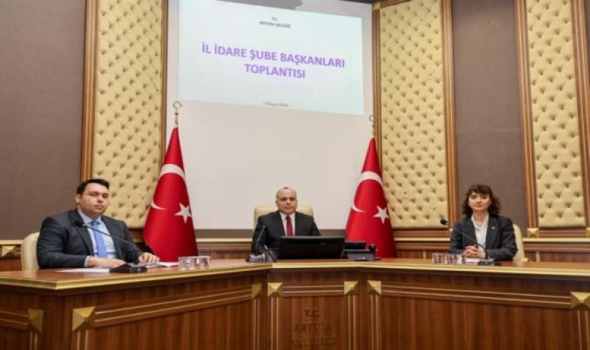 Artvin’de İdare Şube Başkanlarıyla toplantı gerçekleştirildi