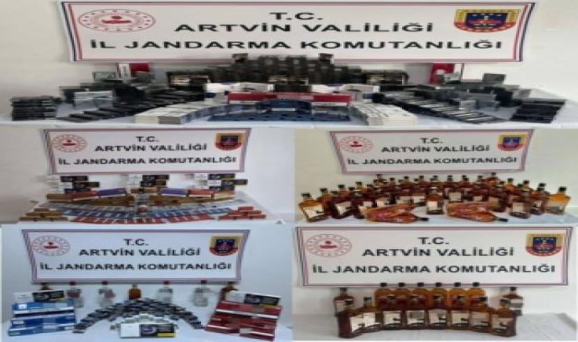 Artvin’de kaçakçılık operasyonları