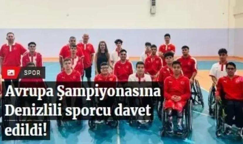 Avrupa Şampiyonasına Denizlili sporcu davet edildi