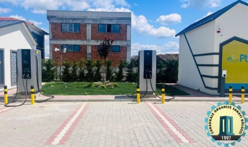 Çanakkale OSB’de 5 aracın aynı anda şarj edildiği istasyon hizmete girdi