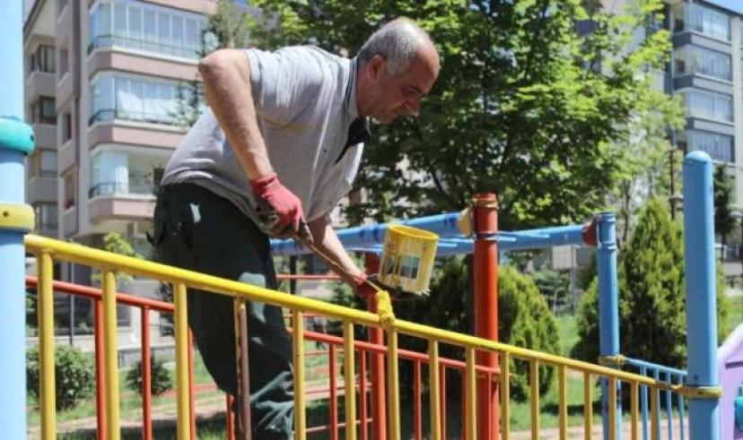 Çankaya parklarına kapsamlı bakım