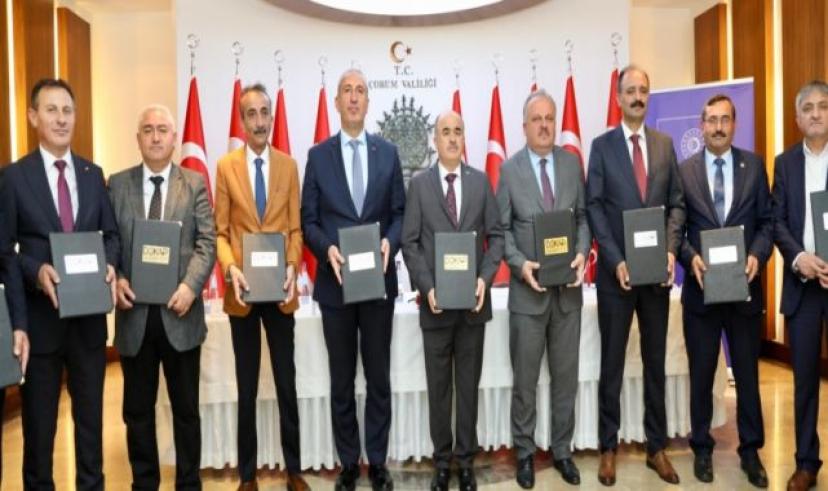 Çorum İlinde, Protokol İmza Töreni