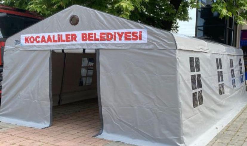 Kocaaliler belediyesi’nden yeni hizmet: Ücretsiz taziye çadırı