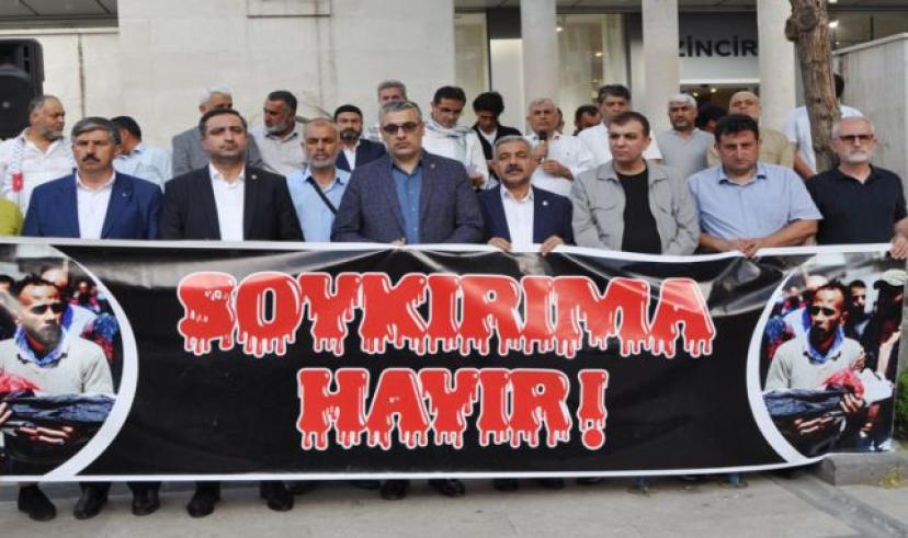 Refah saldırısı Batman'da protesto edildi