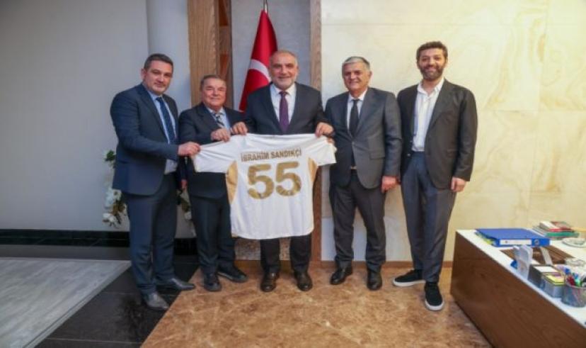 Samsunspor’dan Başkan İbrahim Sandıkçı’ya ziyaret