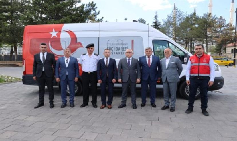 Sivas’ta Mobil Göç Noktası Aracı hizmet vermeye başladı