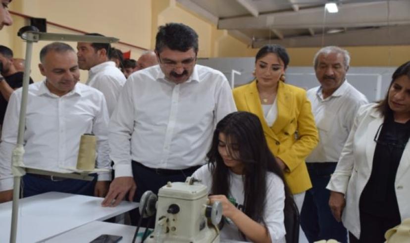 Hasankeyf’te tekstil atölyesi törenle açıldı