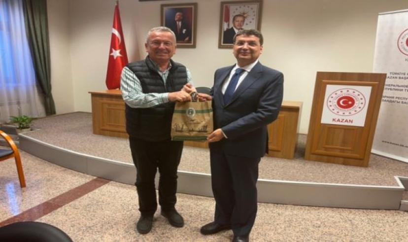 Kantarcı Kazan Başkonsolosu Uğur Yılmaz’ı ziyaret etti
