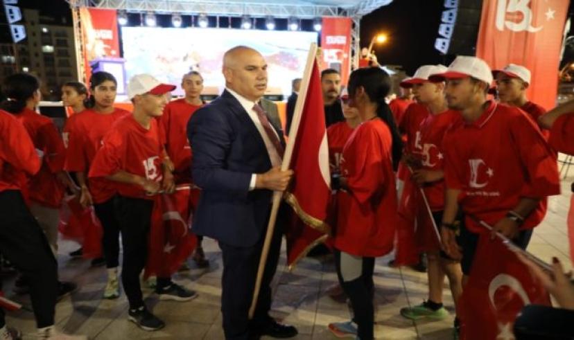 Ağrı’da “15 Temmuz Sancak Koşusu” düzenlendi