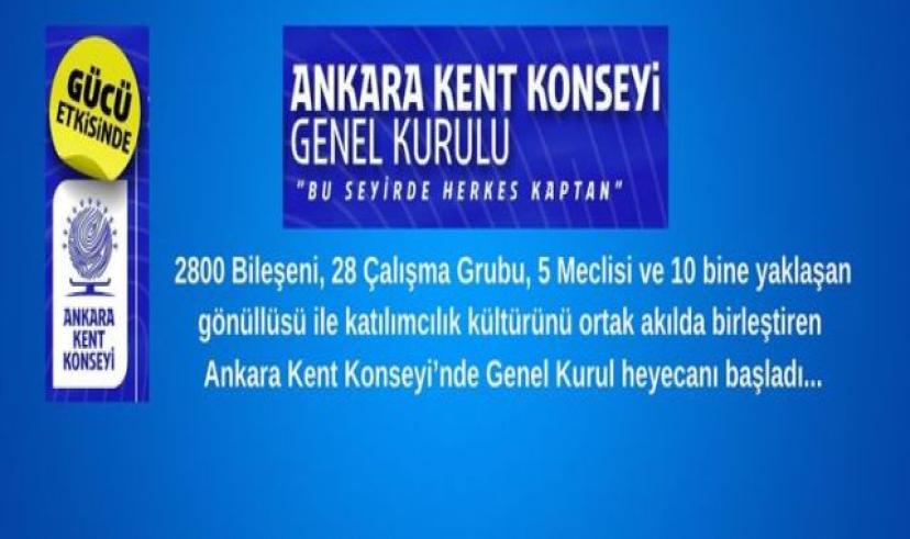 Ankara Kent Konseyi Genel Kurulu Başladı