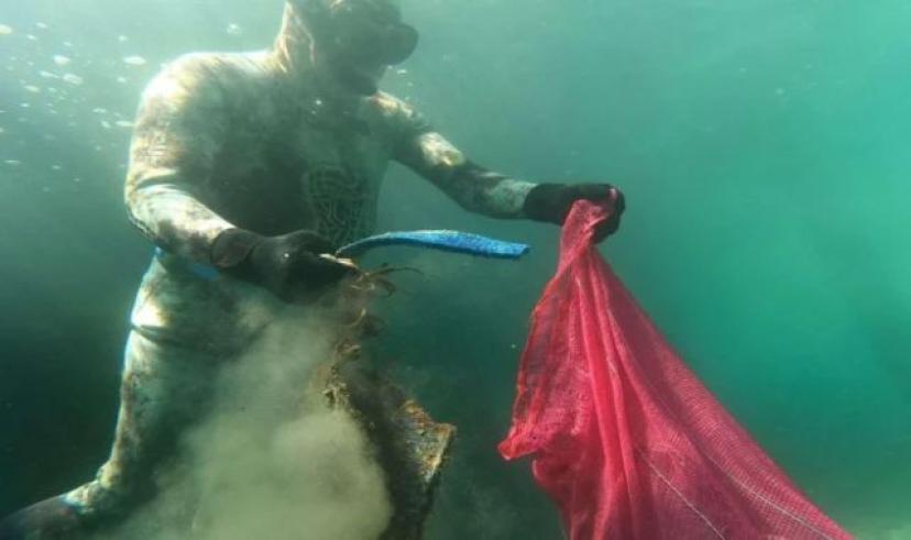 Bodrum’da deniz dibi temizliği