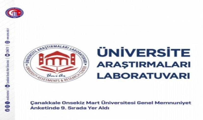 ÇOMÜ Genel Memnuniyet Anketinde 9’uncu sırada yer aldı