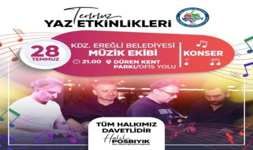 Kdz. Ereğli Belediyesi, yaz etkinlikleri devam ediyor