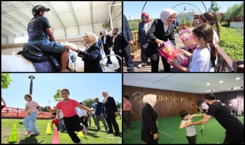 Bakan Mahinur Özdemir Göktaş, Filistinli çocuklarla buluştu