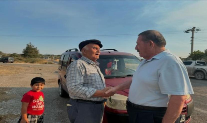 Başkan Topuz Yangın Mağdurlarını ziyaret etti