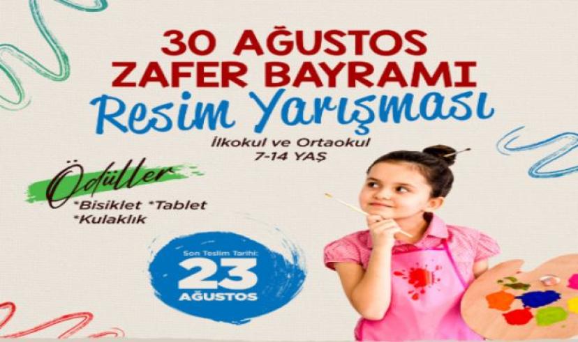 Büyükşehir SGM’den 30 Ağustos temalı resim yarışması