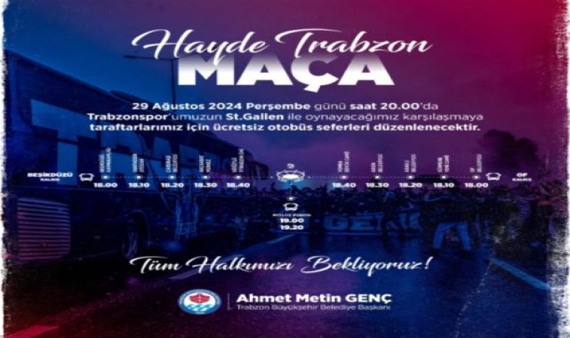 Büyükşehir’den bordo-mavili taraftarlara jest