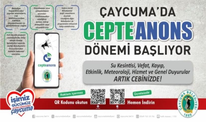 Çaycuma’da “Cepte Anons” Dönemi!