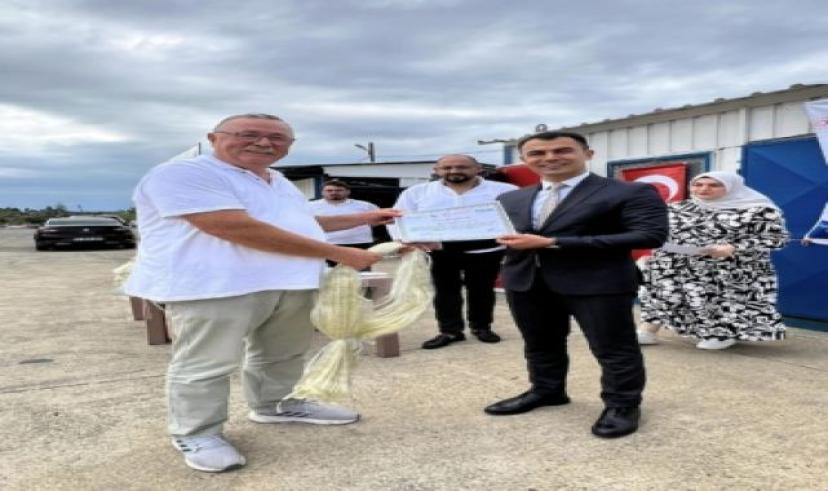 Rize’de balıkçılar eğitim sertifikası aldı