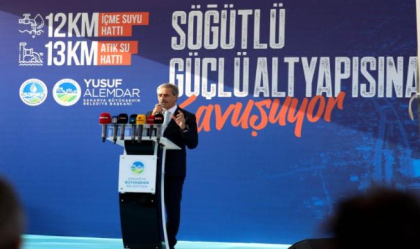 Alemdar: 180 milyon TL’lik altyapı yatırımı Söğütlü’ye hayırlı olsun