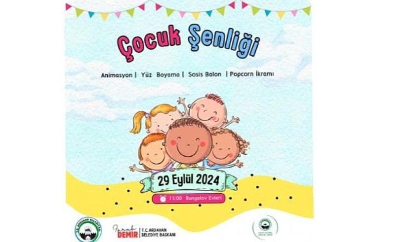 Ardahan Belediyesinden ücretsiz çocuk şenliği