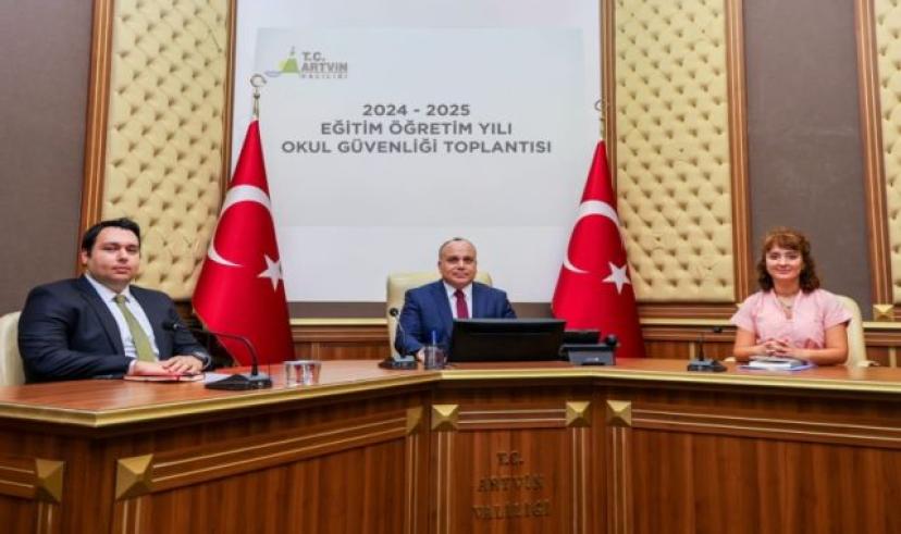 Artvin’de 2024-2025 Eğitim yılı için “Okul Güvenliği” toplantısı