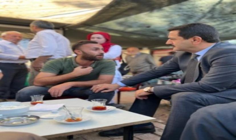 Başkan Taşkın, emekliler parkı esnafı ile bir araya geldi