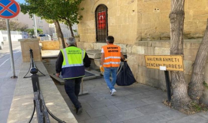 Belediyeden mezarlıklar ve türbelerde genel temizlik seferberliği