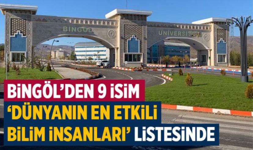 Dünyanın En Etkili Bilim İnsanları listesindeki Bingöl’lü 9 İsim