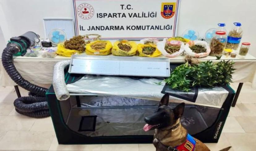 Isparta’da uyuşturucuya bir darbe daha