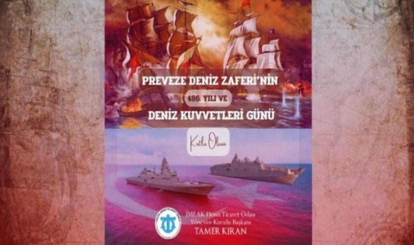 Kıran: Preveze Deniz Zaferi’nin 486. yıldönümü ve Deniz Kuvvetleri Günü kutlu olsun