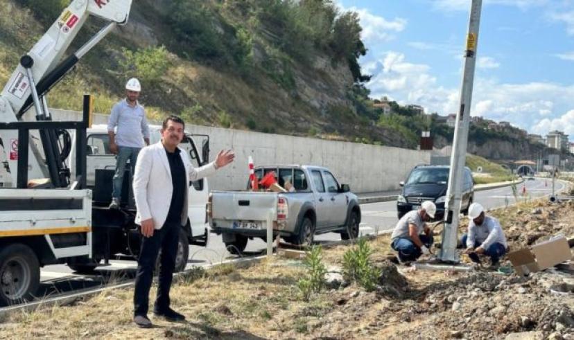 Milletvekili Avcı açıkladı; Kilimli Çevre Yolu’na 58 direkle aydınlatma