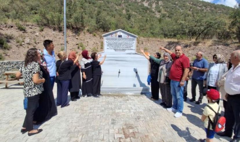 Şehidin adını taşıyan Çeşme törenle açıldı: