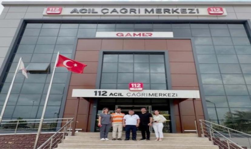 Sevgi Hastanesi heyetinden 112 acil çağrı merkezine ziyaret