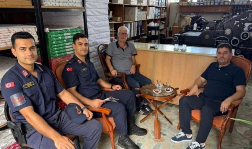Vakfıkebir ilçesine atanan J. Teğmen Topal, BHA temsilcisi Alp’i ziyaret etti