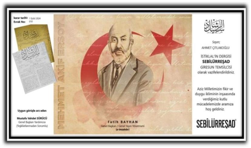 Yazar Ahmed Çıtlakoğlu’na önemli görev…