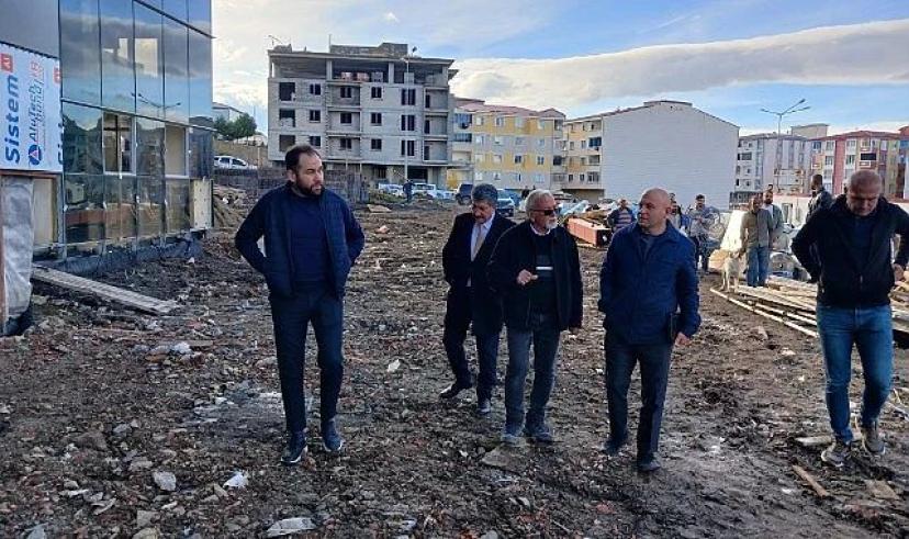 Ardahan Kültür Merkezi inşaatında bakanlık inceleme yaptı