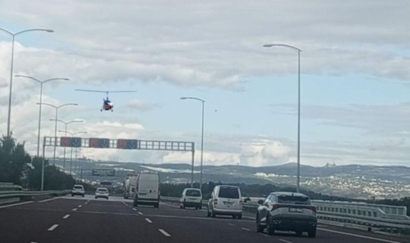 Cayrokopter ile Havadan Trafik Denetimi Başladı