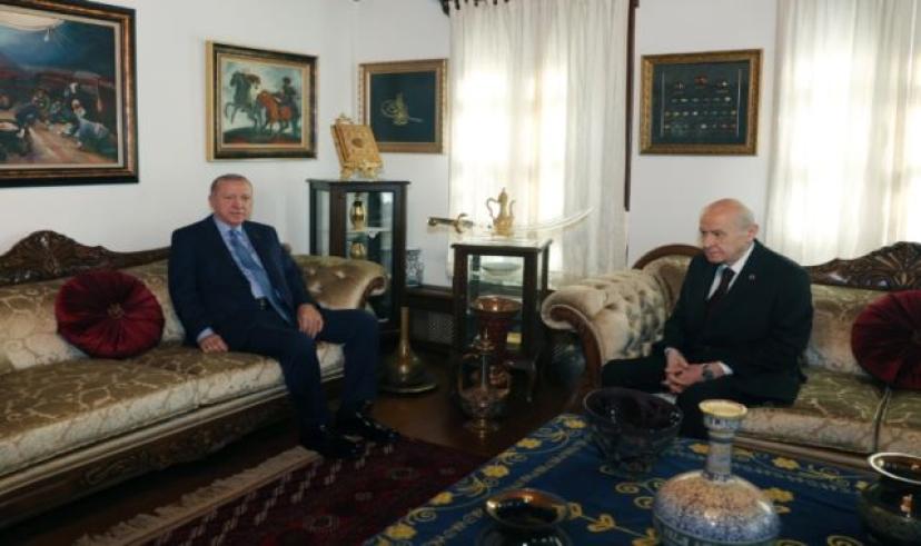 Erdoğan ve Bahçeli bir araya geldi!