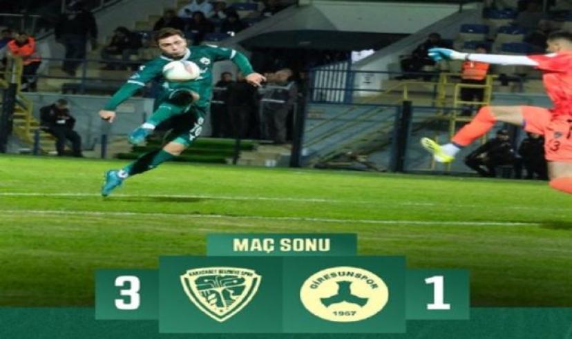 Giresunspor, Bursa Karacabey deplasmanından eli boş döndü
