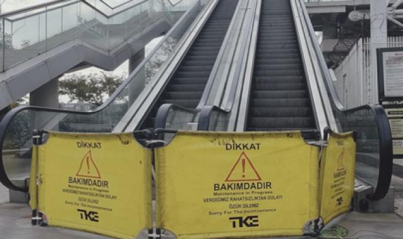 İzmit’teki yürüyen merdivene motor tadilatı