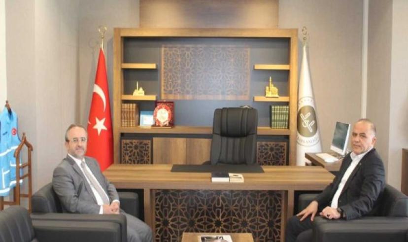 Kars Emniyet Müdürü Mehmet Ömür Saka’dan Müftü Yavuz Yıldız’a ziyaret